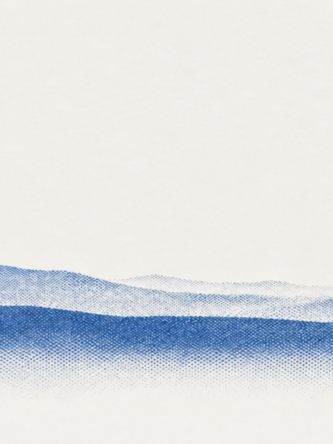 Cobalt halftone mountain ridge, panel one of four